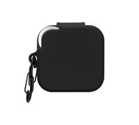 kwmobile Silicone Cover Compatible with CMF by Nothing Buds Pro 2 - Case Cover Stick-On Skin with Clip - Black