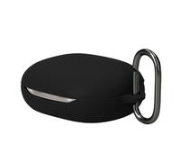 kwmobile Silicone Cover Compatible with JBL SENSE PRO - Case Cover Stick-On Skin with Clip - Black