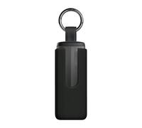 kwmobile Silicone Cover Compatible with Skullcandy Method 360 ANC - Case Cover Stick-On Skin with Clip - Black