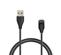 kwmobile Smart Watch Charger Cord for Garmin Fenix 7/6 / 5 / Forerunner 745 - Smart Watch Charger USB Cable - Black