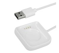 kwmobile Smart Watch Charger Cord for Oppo Watch 1 (46mm) - Smart Watch Charger USB Cable - White