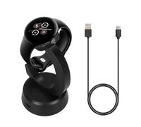 kwmobile Smartwatch Docking Station Compatible with Google Pixel Watch 3/2 /Fitbit Versa 4 3 2 Charge Stand - Magnetic Dock - Black