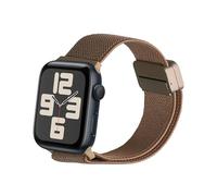 kwmobile Smartwatch Strap Compatible with Apple Watch SE 40mm iWatch 9/8/7/6/5/4/3 40mm - Nylon Replacement Band - Magnetic Closure - Beige