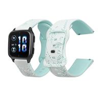 kwmobile Smartwatch Strap Compatible with Garmin Venu Sq 2 Music/Sq 2 / Vivoactive 6 / Vivoactive 5 - Replacement Silicone Band with Buckle - Embossed Pattern