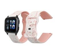 kwmobile Smartwatch Strap Compatible with Garmin Venu Sq 2 Music/Sq 2 / Vivoactive 6 / Vivoactive 5 - Replacement Silicone Band with Buckle - Embossed Pattern