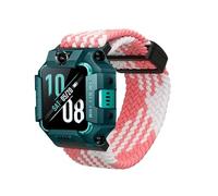 kwmobile Smartwatch Strap Compatible with imoo Watch Phone Z1 / Z7 / Z6 - Nylon Replacement Band - Magnetic Closure - Pink