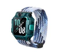 kwmobile Smartwatch Strap Compatible with imoo Watch Phone Z1 / Z7 / Z6 - Nylon Replacement Band - Magnetic Closure - Dark Blue