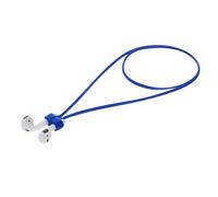kwmobile Strap Compatible with Apple Airpods 1/2 / 3/4 / Pro 1 / Airpods Pro 2 - Strap Magnetic Silicone Cord Earphones Holder - Dark Blue