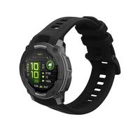kwmobile Strap Compatible with Garmin Instinct 3 45mm Strap - Replacement Silicone Watch Band - Black