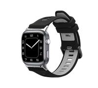 kwmobile Strap Compatible with Huawei Watch D2 Strap - Replacement Silicone Watch Band - Black/Grey