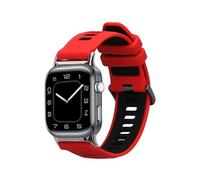 kwmobile Strap Compatible with Huawei Watch D2 Strap - Replacement Silicone Watch Band - Red/Black