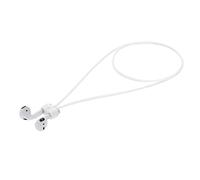 kwmobile Strap for Apple Airpods 1/2 / 3/4 / Pro 1 / Airpods Pro 2 Earbud Neck Strap - Magnetic Silicone Ear Bud Holder - Anti-Loss Neck Band for Wireless Earbuds - White
