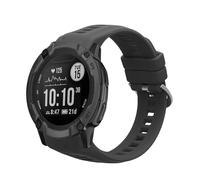 kwmobile Strap for Garmin Instinct 2S Watch Strap - Silicone Replacement Watch Band - Black