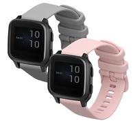 kwmobile Strap for Garmin Venu Sq 2 Music/Sq 2 / Vivoactive 6 / Vivoactive 5 Watch Strap - Silicone Replacement Watch Band