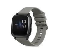 kwmobile Strap for Garmin Venu Sq Music/Sq Watch Strap - Silicone Replacement Watch Band - Grey