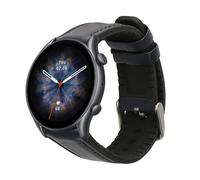 kwmobile Strap for Huami Amzfit GTR (47mm) / GTR 2 / GTR 3 / GTR 4 Watch Strap - Silicone and Leather Replacement Watch Band - Sport Wristband - Dark Blue