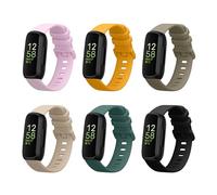 kwmobile Strap Set compatible with Fitbit Inspire 3 / Inspire 2 / Ace 3 Straps - 6x TPU Silicone Replacement Wristband - Multicolor