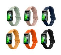 kwmobile Strap Set compatible with Huawei Band 10/9 / 8 Straps - 6x TPU Silicone Replacement Wristband - Multicolor