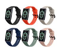 kwmobile Strap Set compatible with Huawei Band & Honor Band Straps - 6x Silicone Replacement Wristband