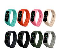 kwmobile Strap Set compatible with Oppo Band Sport Straps - 8x Silicone Replacement Wristband