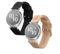 kwmobile Straps for Garmin Lily 2 Straps - 2x Replacement Silicone Watch Bands - Smartwatch or Fitness Tracker