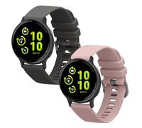kwmobile Straps for Garmin vivoactive 5 / active 5 Straps - 2x Replacement Silicone Watch Bands - Smartwatch or Fitness Tracker