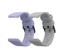 kwmobile Straps for Withings ScanWatch 42mm / Steel HR 40mm / Horizon Straps - 2x Replacement Silicone Watch Bands - Smartwatch or Fitness Tracker