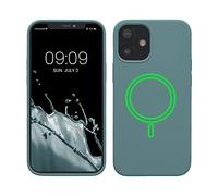 kwmobile TPU Silicone Case Compatible with Apple iPhone 12 mini - Case Magnetic Cover - Compatible with MagSafe - Arctic Night