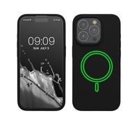 kwmobile TPU Silicone Case Compatible with Apple iPhone 15 Pro - Case Magnetic Cover - Compatible with MagSafe - Black