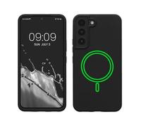 kwmobile TPU Silicone Case Compatible with Samsung Galaxy S22 - Case Magnetic Cover - Compatible with MagSafe - Black