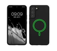 kwmobile TPU Silicone Case Compatible with Samsung Galaxy S22 Plus - Case Magnetic Cover - Compatible with MagSafe - Black