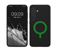 kwmobile TPU Silicone Case Compatible with Samsung Galaxy S25 - Case Magnetic Cover - Compatible with MagSafe - Black