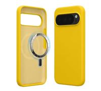kwmobile TPU Silicone Case for Google Pixel 10 / Pixel 10 Pro - Magnetic Phone Cover Compatible with MagSafe, Soft Non-Slip Protective Case, Radiant Yellow