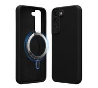 kwmobile TPU Silicone Case for Samsung Galaxy S22 - Magnetic Phone Cover Compatible with MagSafe, Soft Non-Slip Protective Case, Black