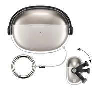kwmobile Transparent Earbud Case Compatible with Shokz OpenDots ONE - TPU Ear Pod Case with Smartphone Stand - Sturdy Earbuds Cases - Black/Transparent