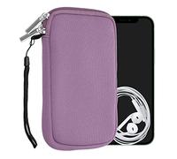 kwmobile Universal Phone Pouch Size M - 5.5" - Neoprene Smartphone Pouch with Zip - Water-Repellent Mobile Phone Case - Sleeve in Lavender