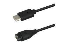kwmobile USB-C Smart Watch Charger Cord for Garmin Forerunner 55 - Smart Watch Charger USB-C Cable - Black