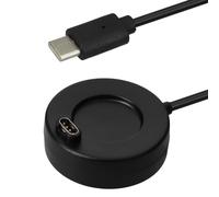 kwmobile USB-C Smart Watch Charger Cord for Garmin Venu SqMusic/Sq 2/Venu 2Plus/Fenix 7/vivoactive 4 - Smart Watch Charger USB-C Cable - Black