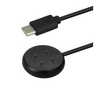 kwmobile USB-C Smart Watch Charger Cord for Google Pixel Watch 3/2 /Fitbit Versa 4 3 2 - Smart Watch Charger USB-C Cable - Black