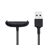 kwmobile USB Cable Charger Compatible with Fitbit Inspire 2 / Ace 3 Cable - Charging Cord for Smart Watch - Black