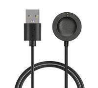 kwmobile USB Cable Charger Compatible with Michael Kors GEN 6 / GEN 5e / GEN 5 / GEN 4 Watch/Skagen Falster 2 Cable - Charging Cord for Smart Watch - Black