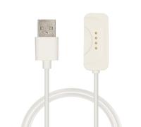 kwmobile USB Cable Charger Compatible with OnePlus Watch 2 / Watch 3 Cable - Charging Cord for Smart Watch - White Matte