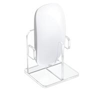 kwmobile Vertical Bluetooth Mouse Desk Stand Compatible with Apple Magic Mouse 1 / Magic Mouse 2 / Logitech Pebble Wireless Stand - Wireless Mouse Base Holder - Cutouts for Upright Charging Storage
