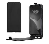 kwmobile Vertical Flip Case Compatible with Samsung Galaxy A16 5G - Case PU Leather Protective Flip Cover with Magnet - Black