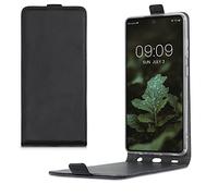 kwmobile Vertical Flip Case Compatible with Samsung Galaxy A52 / A52 5G / A52s 5G - Case PU Leather Protective Flip Cover with Magnet - Black