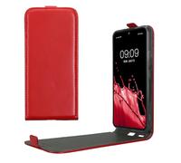 kwmobile Vertical Flip Case Compatible with Samsung Galaxy A54 5G - Case PU Leather Protective Flip Cover with Magnet - Dark Red