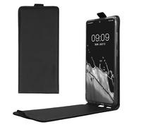 kwmobile Vertical Flip Case Compatible with Samsung Galaxy S20 FE - Case PU Leather Protective Flip Cover with Magnet - Black