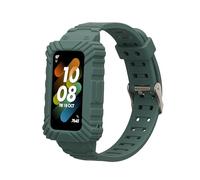 kwmobile Watch Band Compatible with Huawei Band 9 / Band 8 7 6 Pro/Honor Band 7 6 - Strap Replacement Silicone Band - Green