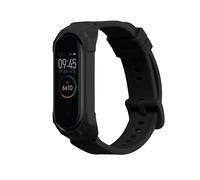 kwmobile Watch Band Compatible with Xiaomi Mi Band 6 / Band 5 / Band 4 - Strap Replacement Silicone Band - Black