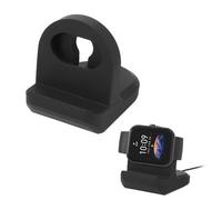 kwmobile Watch Charger Stand Compatible with Huami Amazfit GTR mini/Bip 3 / Bip 3 Pro/Bip 5 / GTS 4 Mini Charger Stand - Silicone Holder Dock - Black